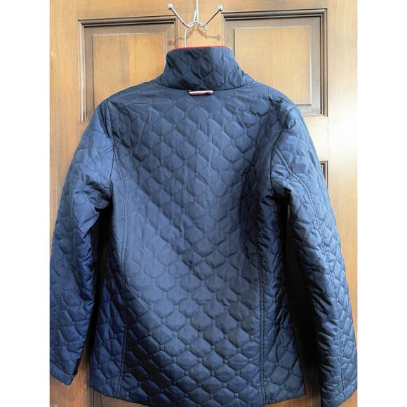 Tommy Hilfiger | Jacket Womens Navy Blue Full Zip Diamond Quilted- Size Small - Picture 4 of 5